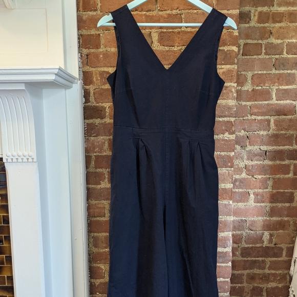 J. Crew Pants - J. Crew Navy Wrap Tie Jumpsuit 6